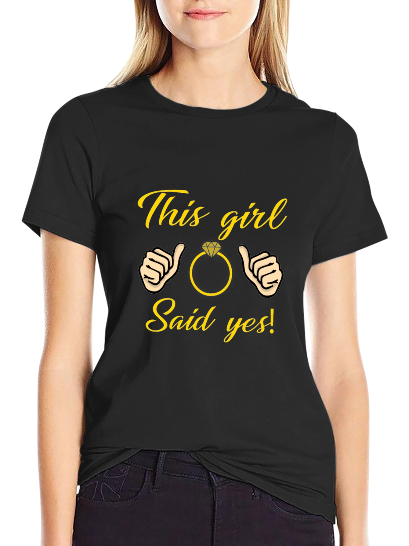 This Girl Said Yes T-Shirt Engagement Gift