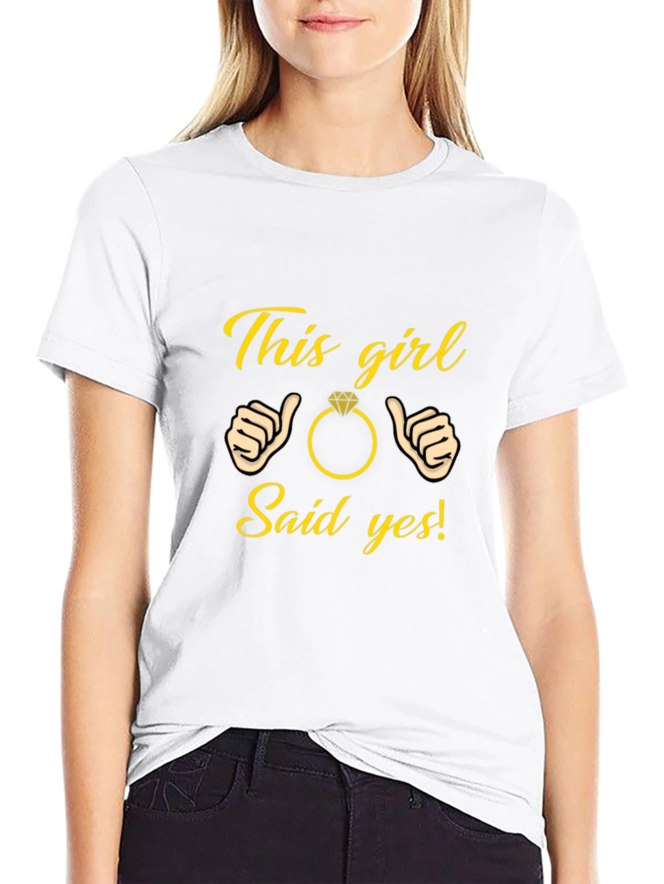 This Girl Said Yes T-Shirt Engagement Gift