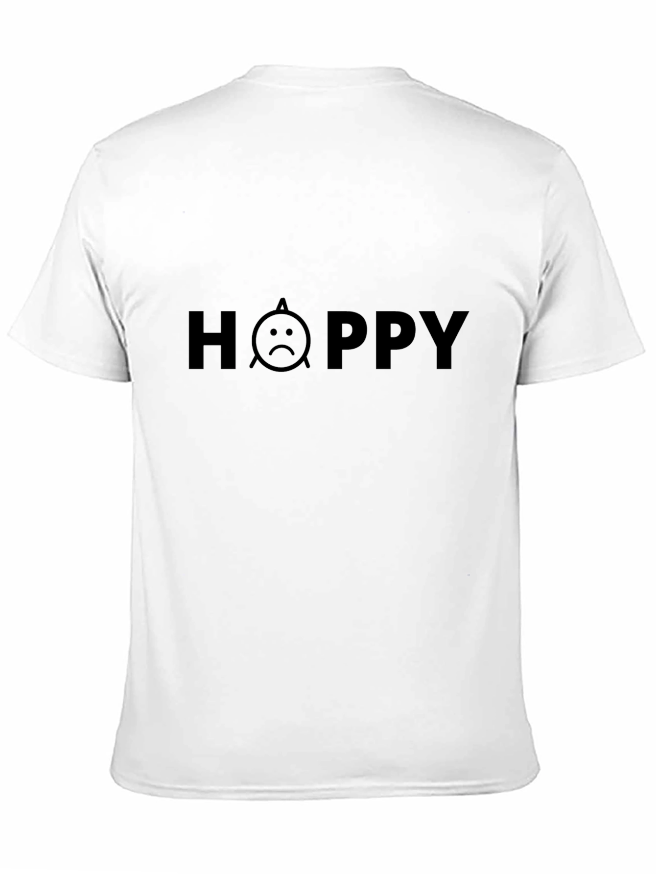 Hoppy Sad Face Graphic Tee - Mens Black T-Shirt