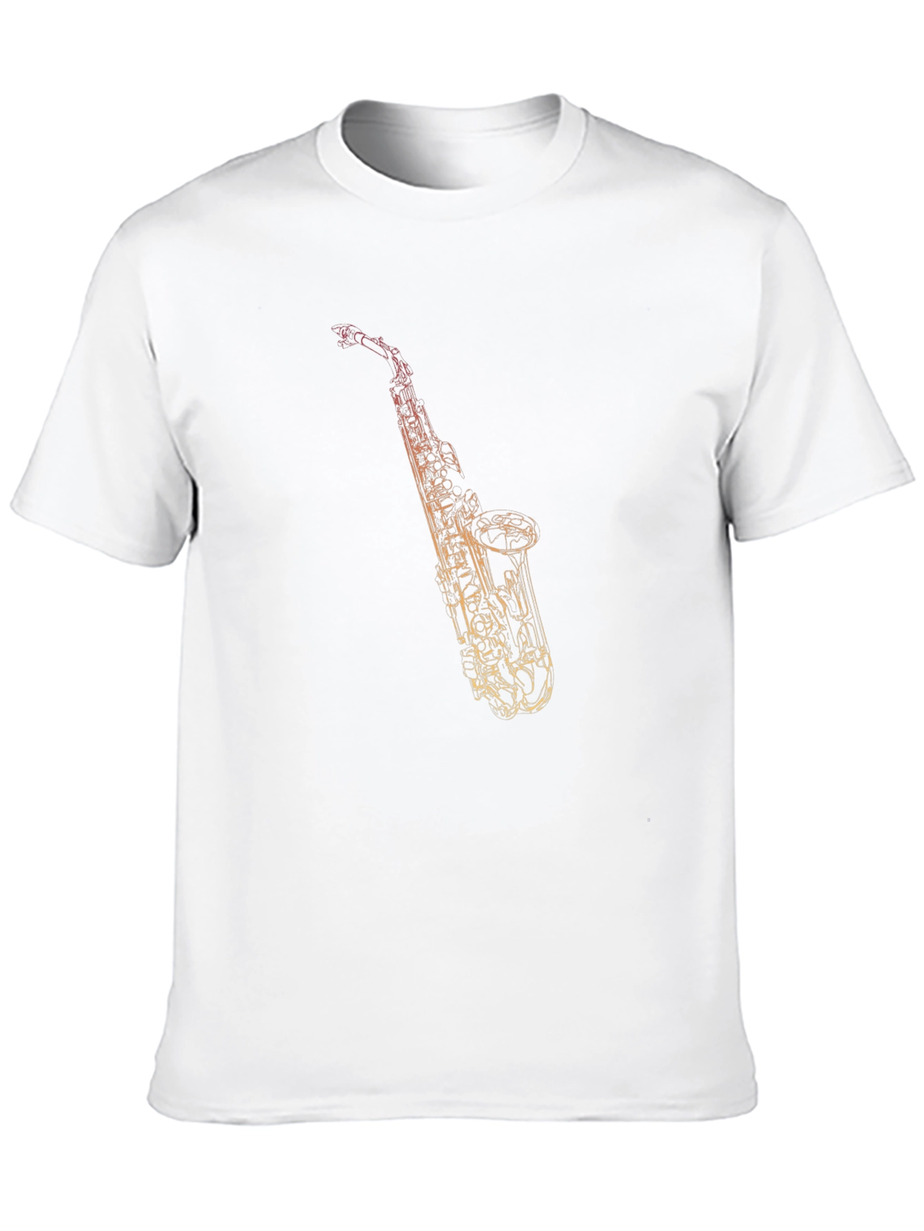 Saxophone Graphic Tee - Stylish Music Lover T-Shirt