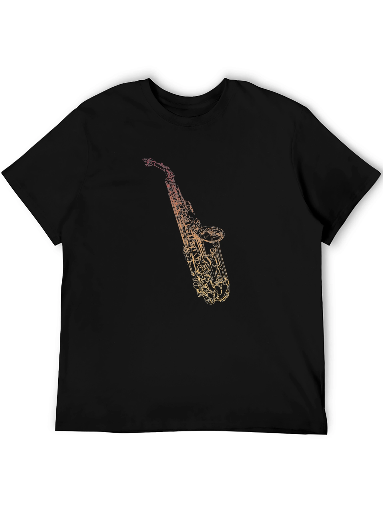 Saxophone Graphic Tee - Stylish Music Lover T-Shirt