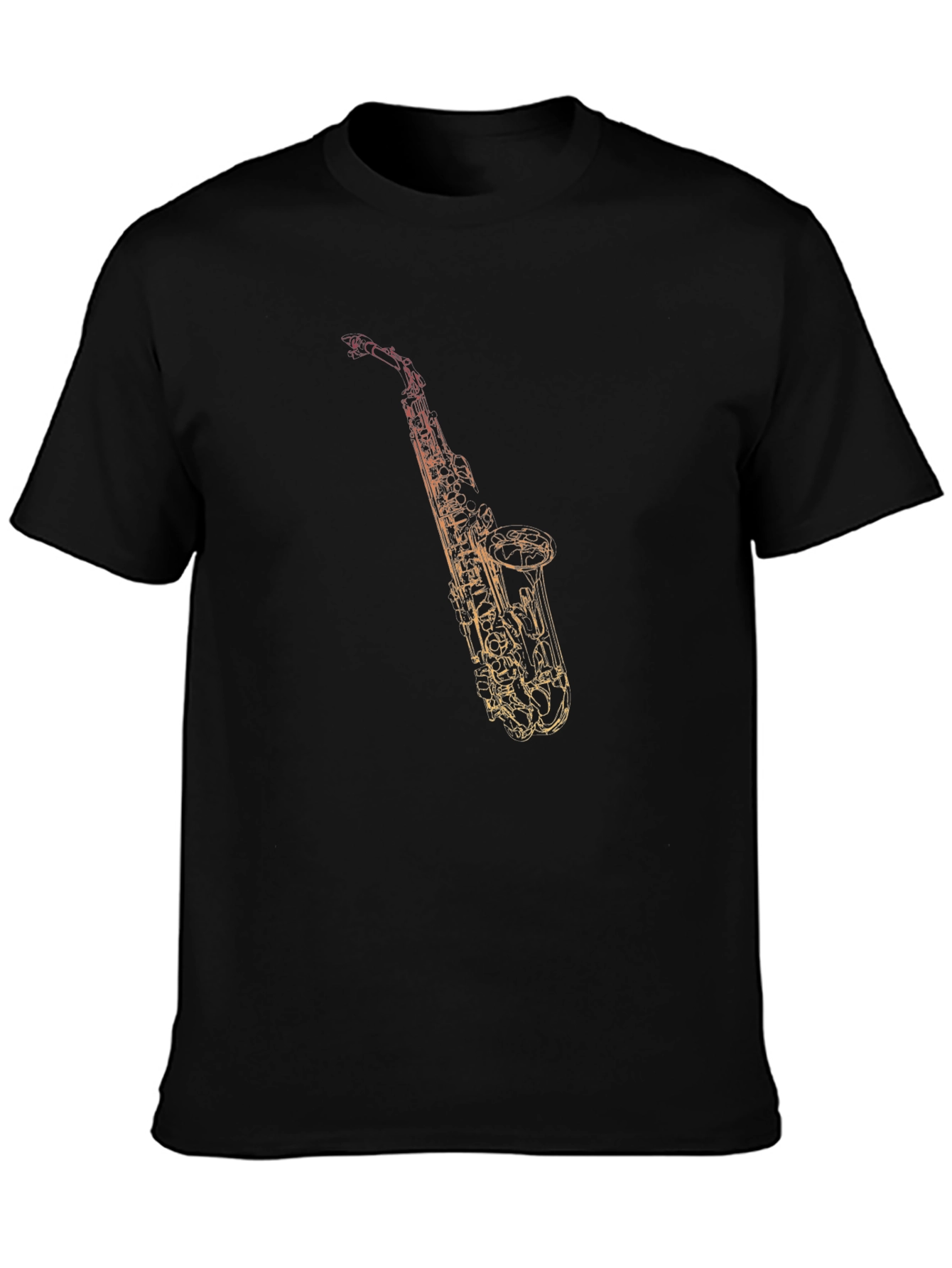 Saxophone Graphic Tee - Stylish Music Lover T-Shirt