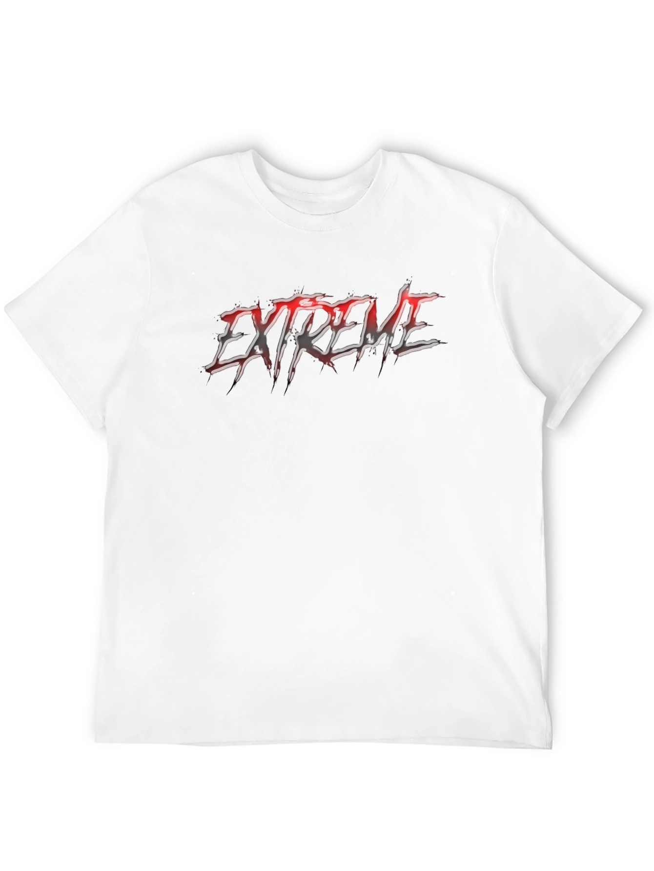 Extreme Graphic Tee - Black Cotton T-Shirt