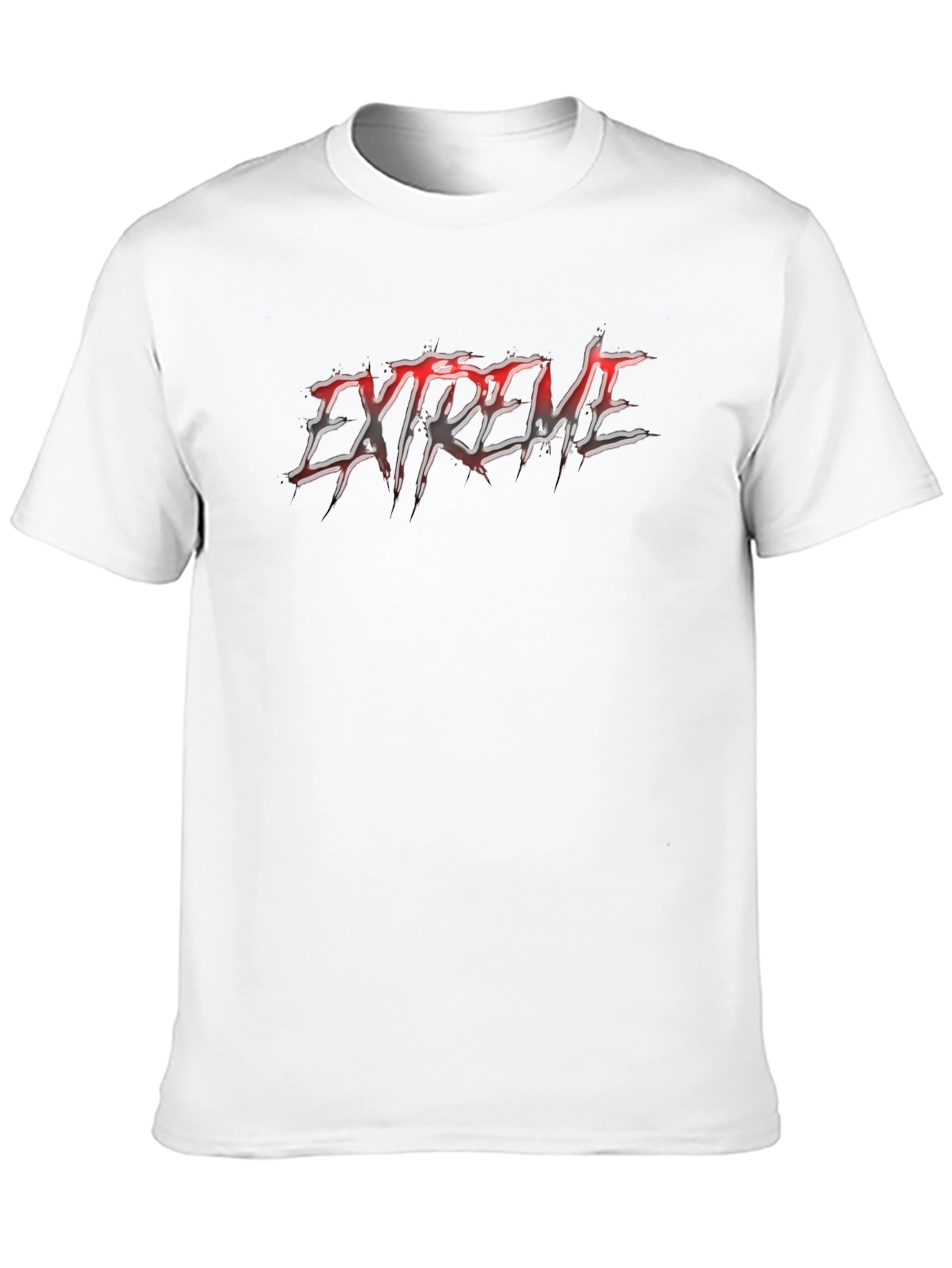 Extreme Graphic Tee - Black Cotton T-Shirt