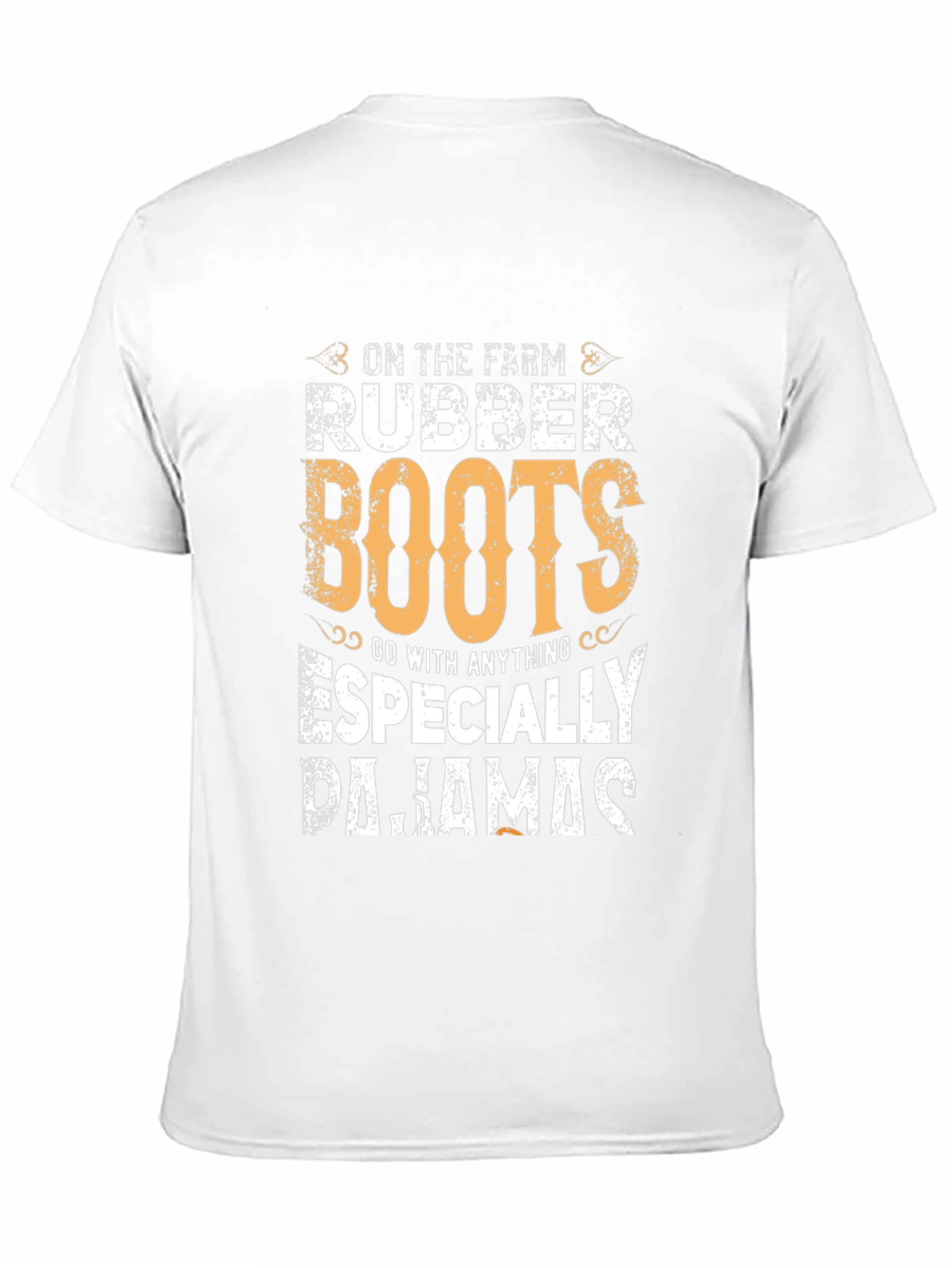 Rubber Boots & Pajamas T-Shirt - Farm Life Style