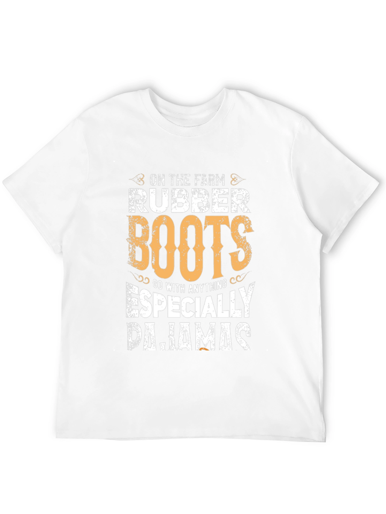Rubber Boots & Pajamas T-Shirt - Farm Life Style
