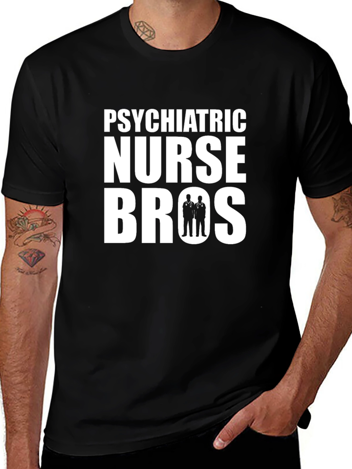 Psychiatric Nurse Bros Graphic Tee