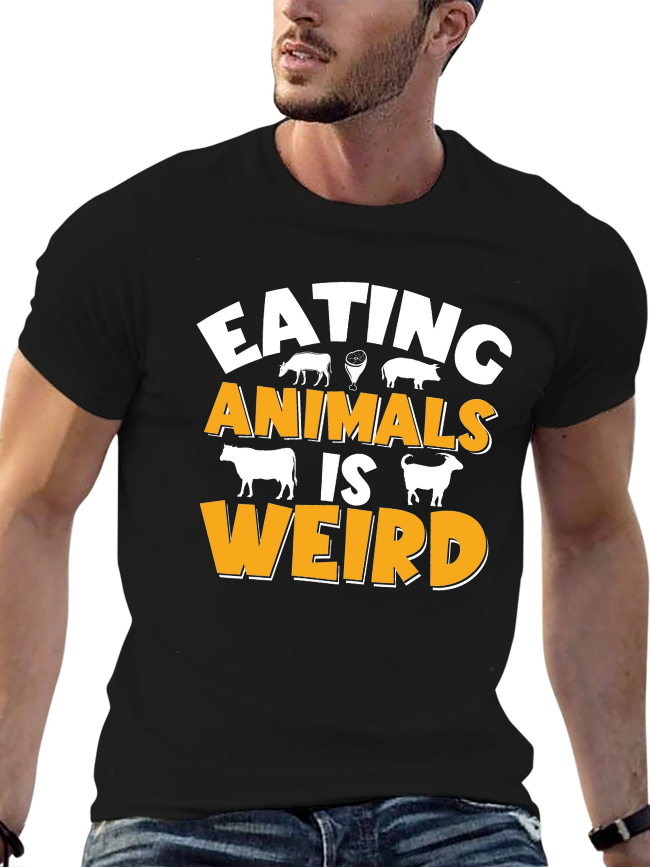 Eating Animals Is Weird Graphic T-Shirt
