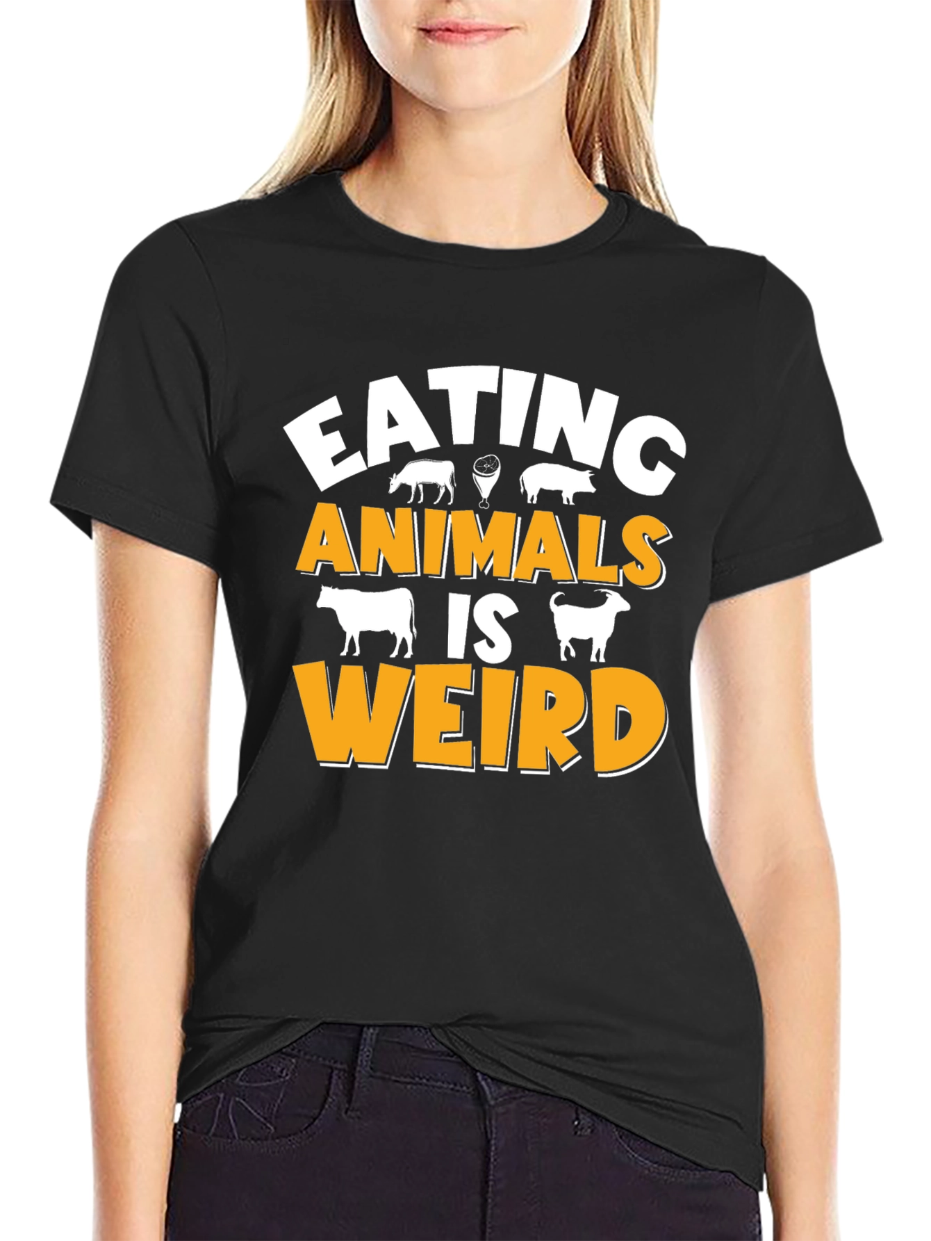 Eating Animals Is Weird Graphic T-Shirt