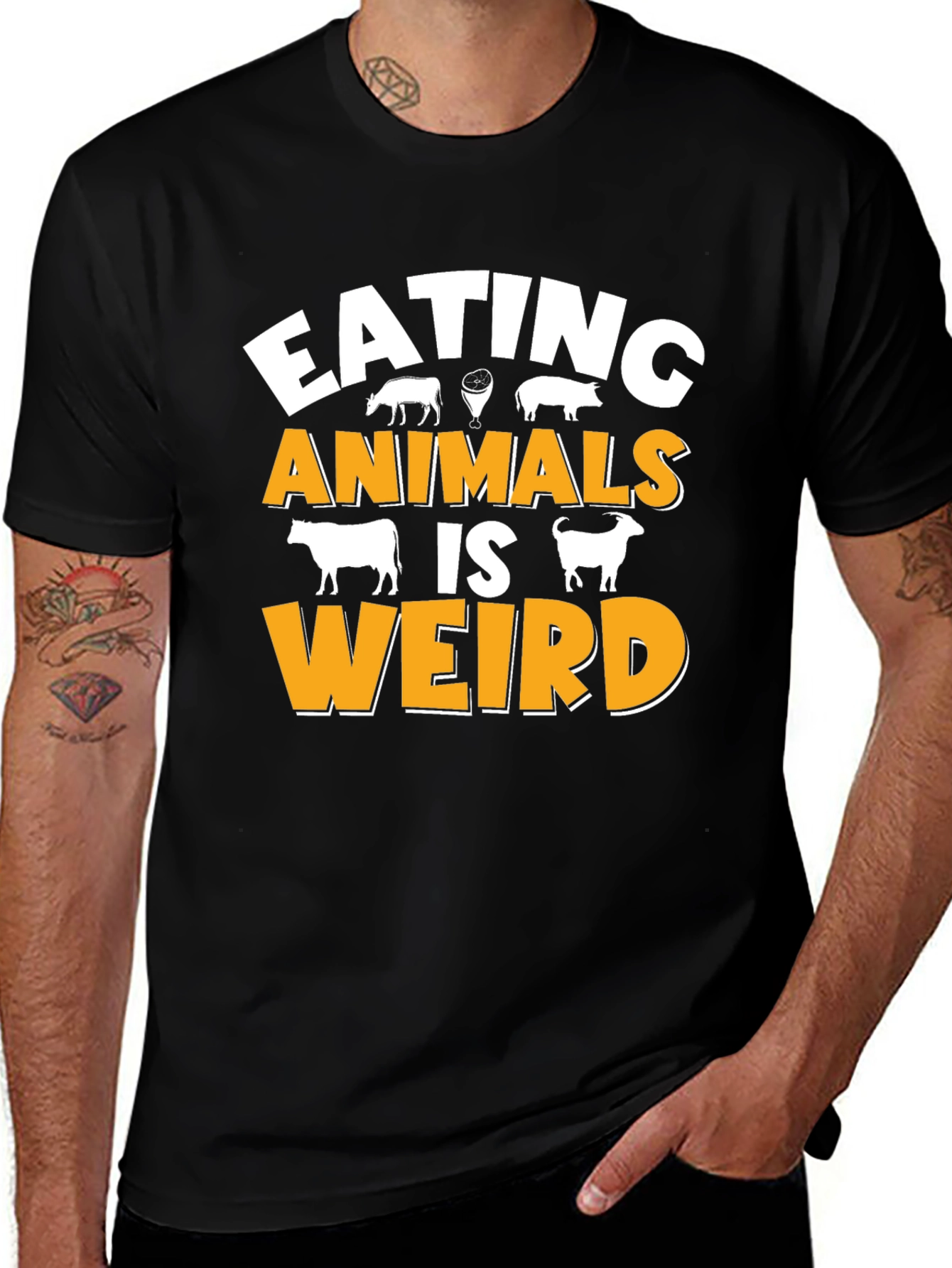Eating Animals Is Weird Graphic T-Shirt