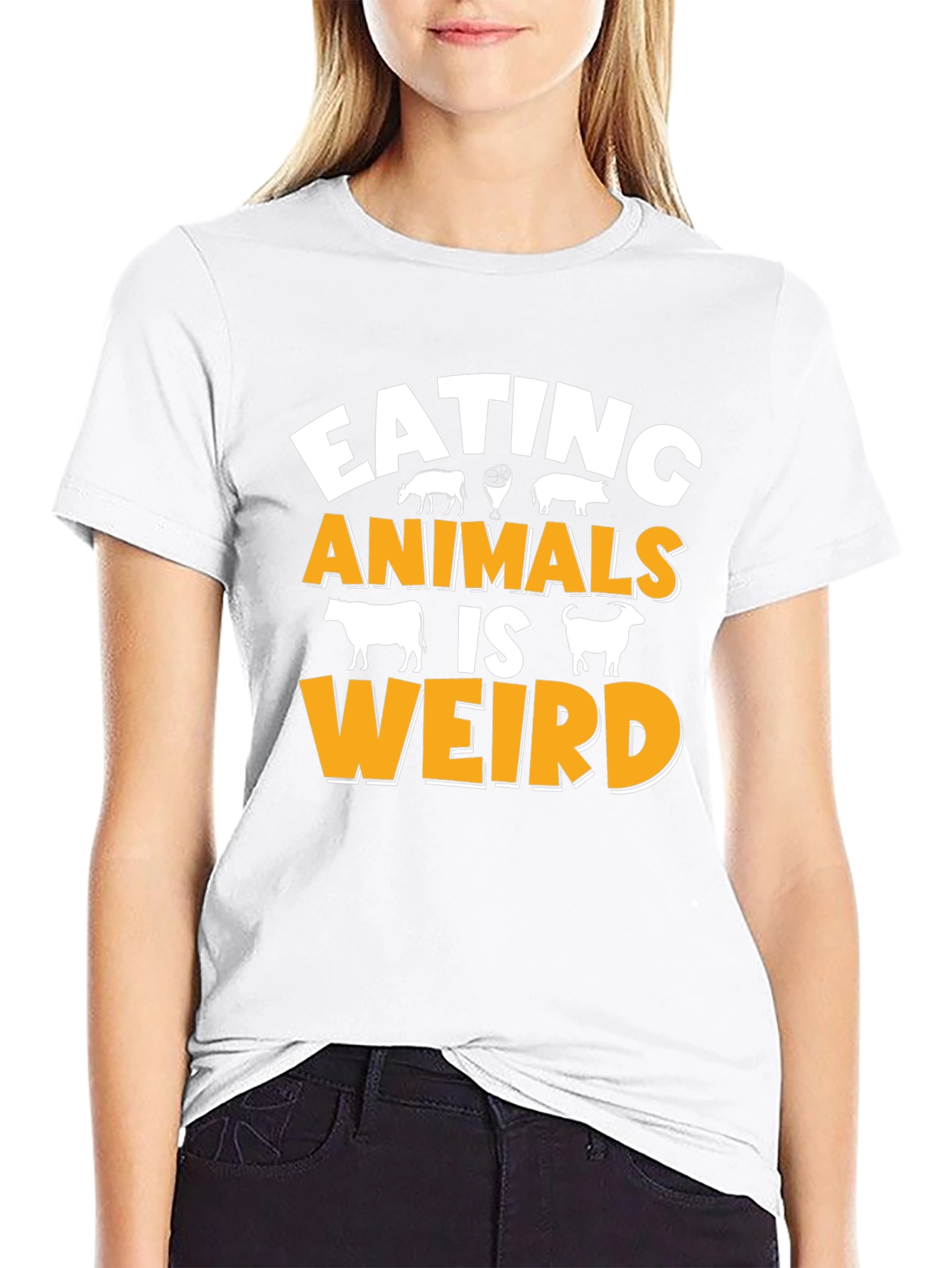 Eating Animals Is Weird Graphic T-Shirt