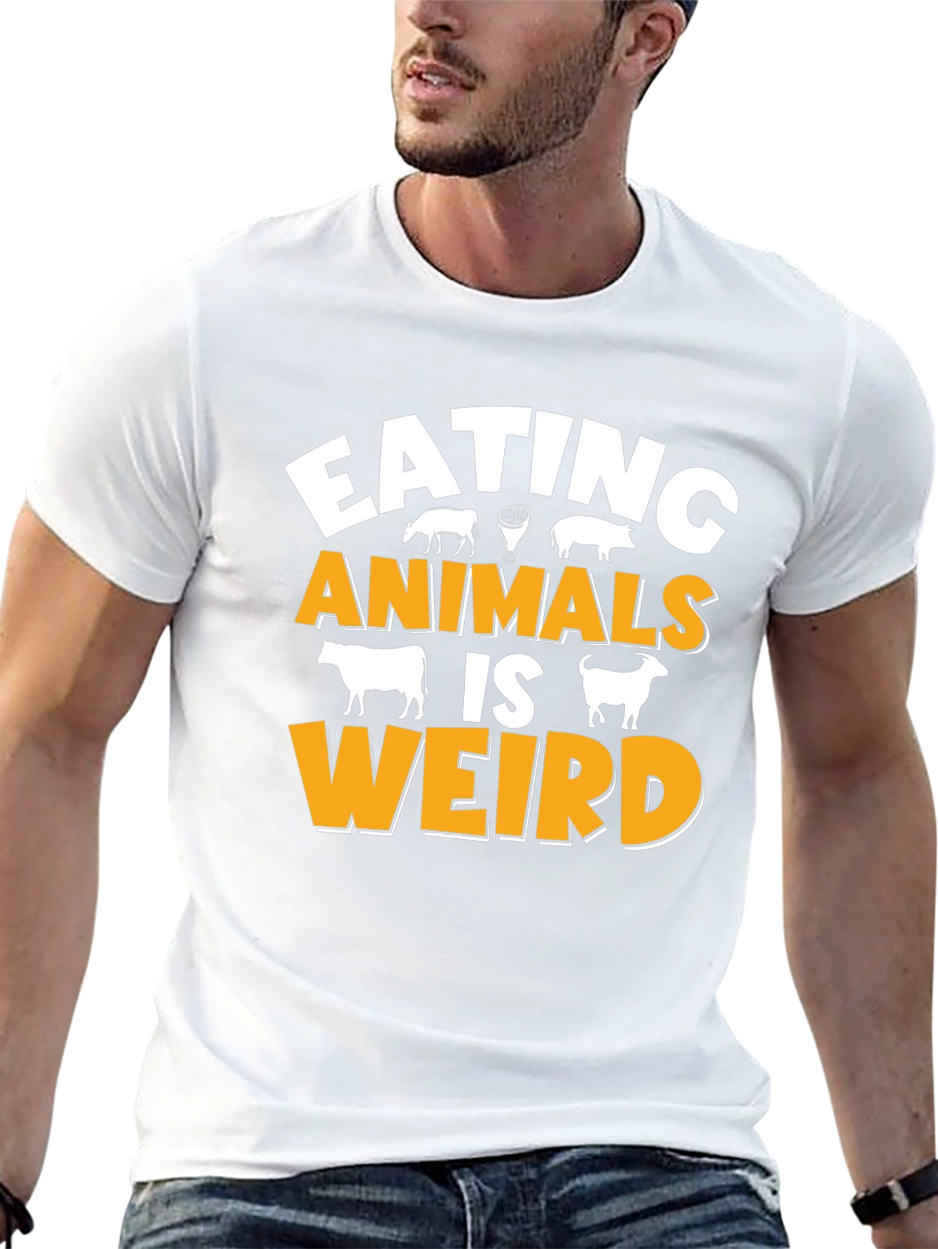 Eating Animals Is Weird Graphic T-Shirt