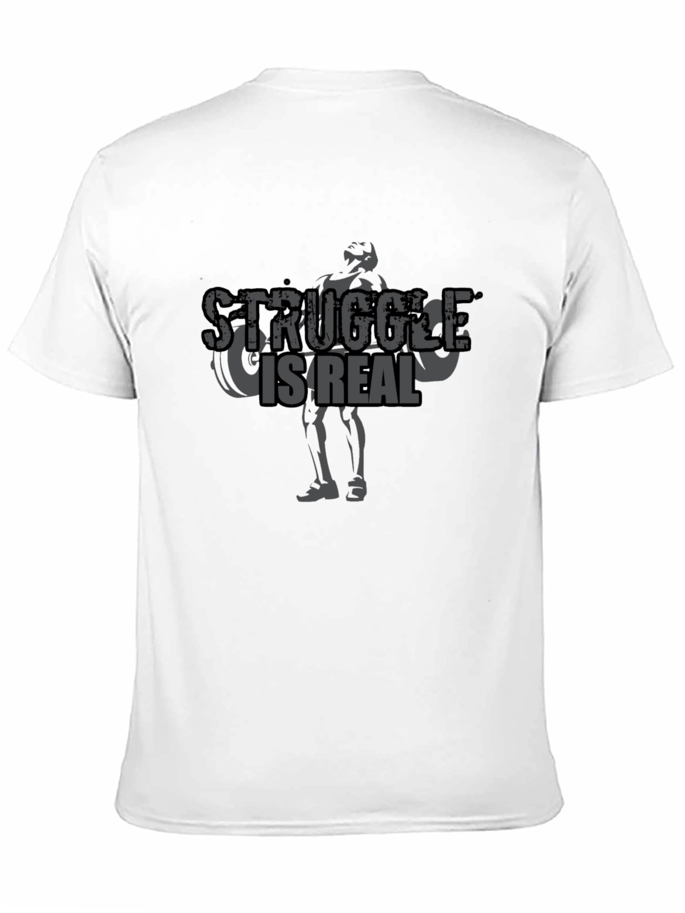 Struggle is Real Mens Black T-Shirt