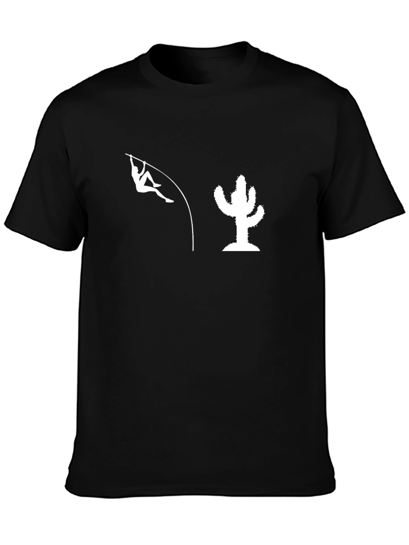 Pole Vault Cactus Black T-Shirt