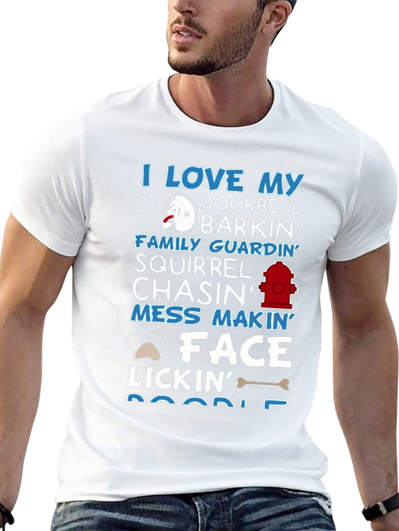 I Love My Dog Graphic T-Shirt