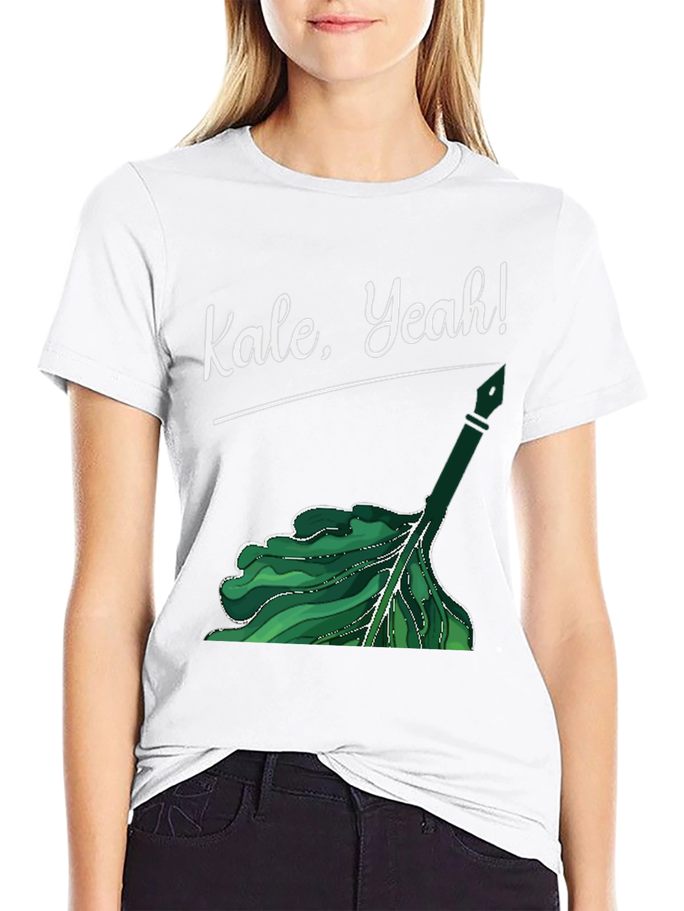 Kale Yeah! Graphic T-Shirt - Black Cotton Tee