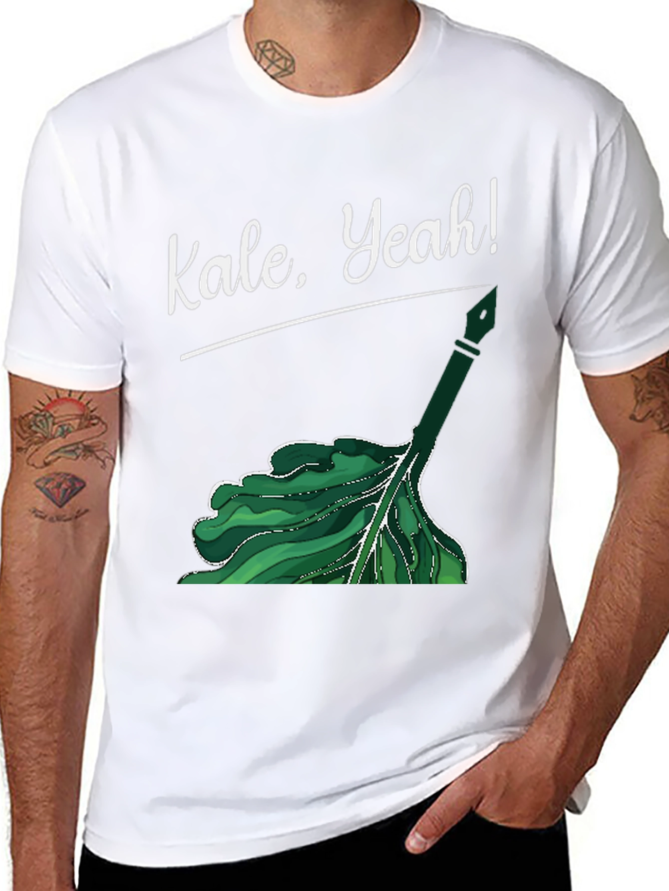Kale Yeah! Graphic T-Shirt - Black Cotton Tee