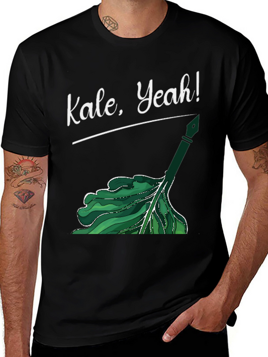Kale Yeah! Graphic T-Shirt - Black Cotton Tee