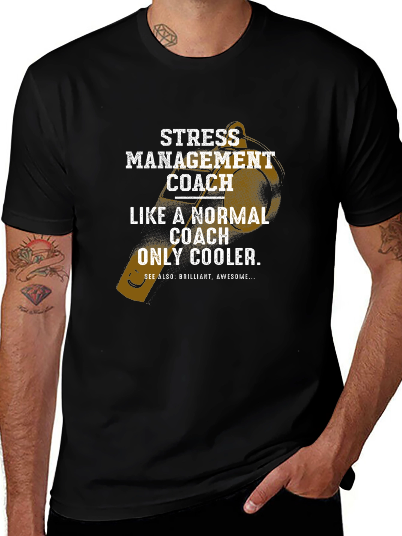 Stress Management Coach T-Shirt - Cool & Brilliant!