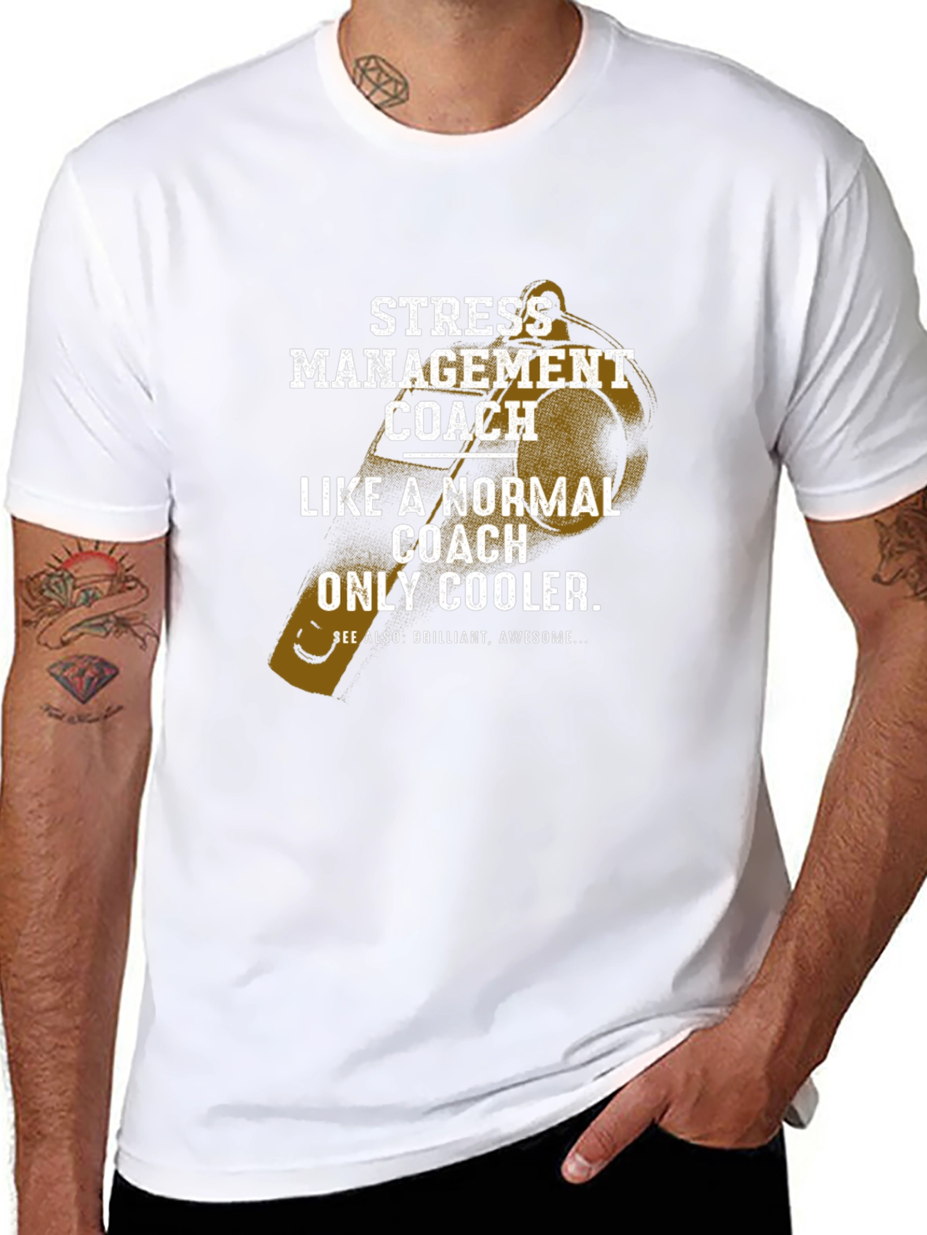 Stress Management Coach T-Shirt - Cool & Brilliant!