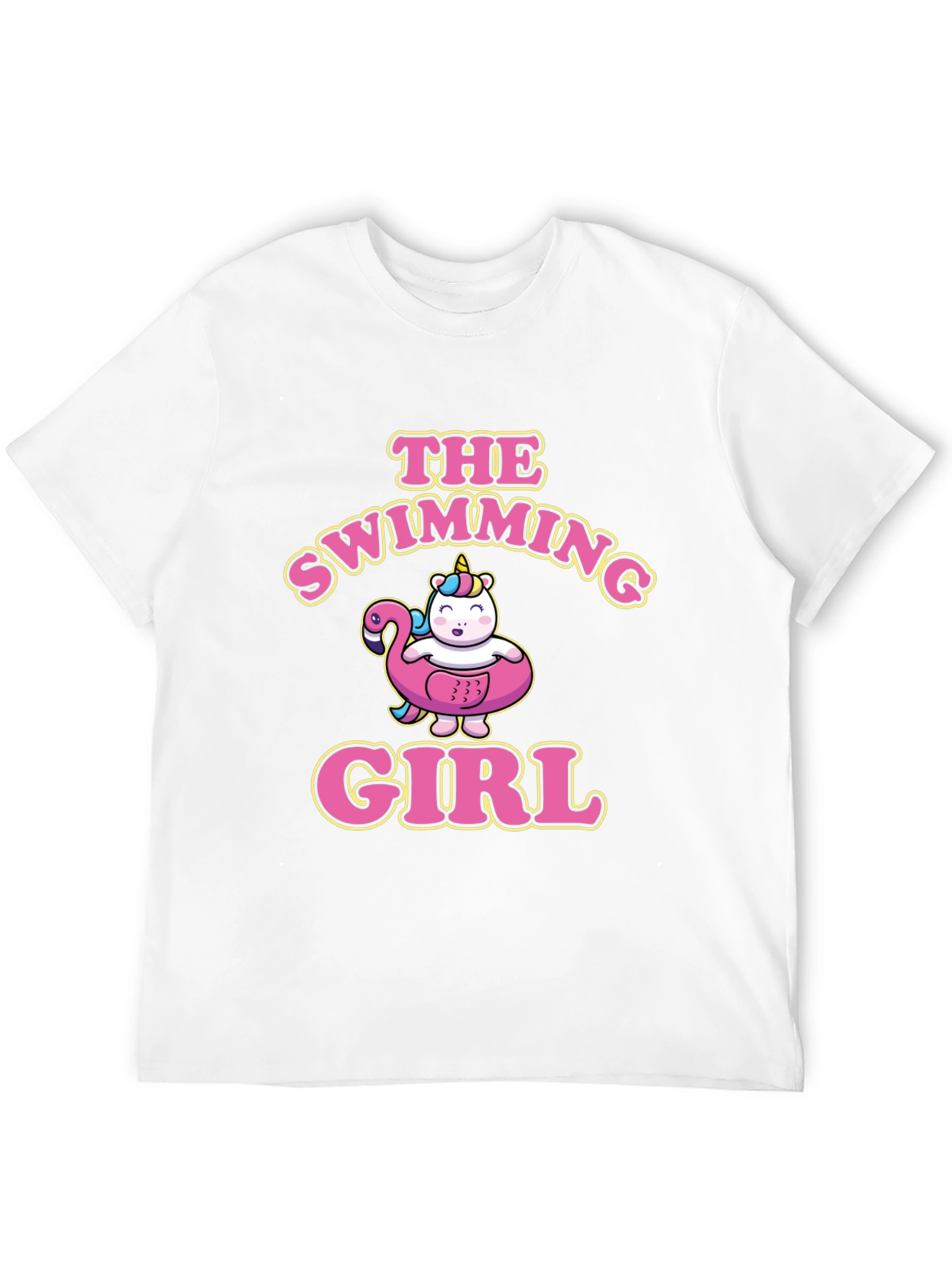 The Swimming Girl Black T-Shirt