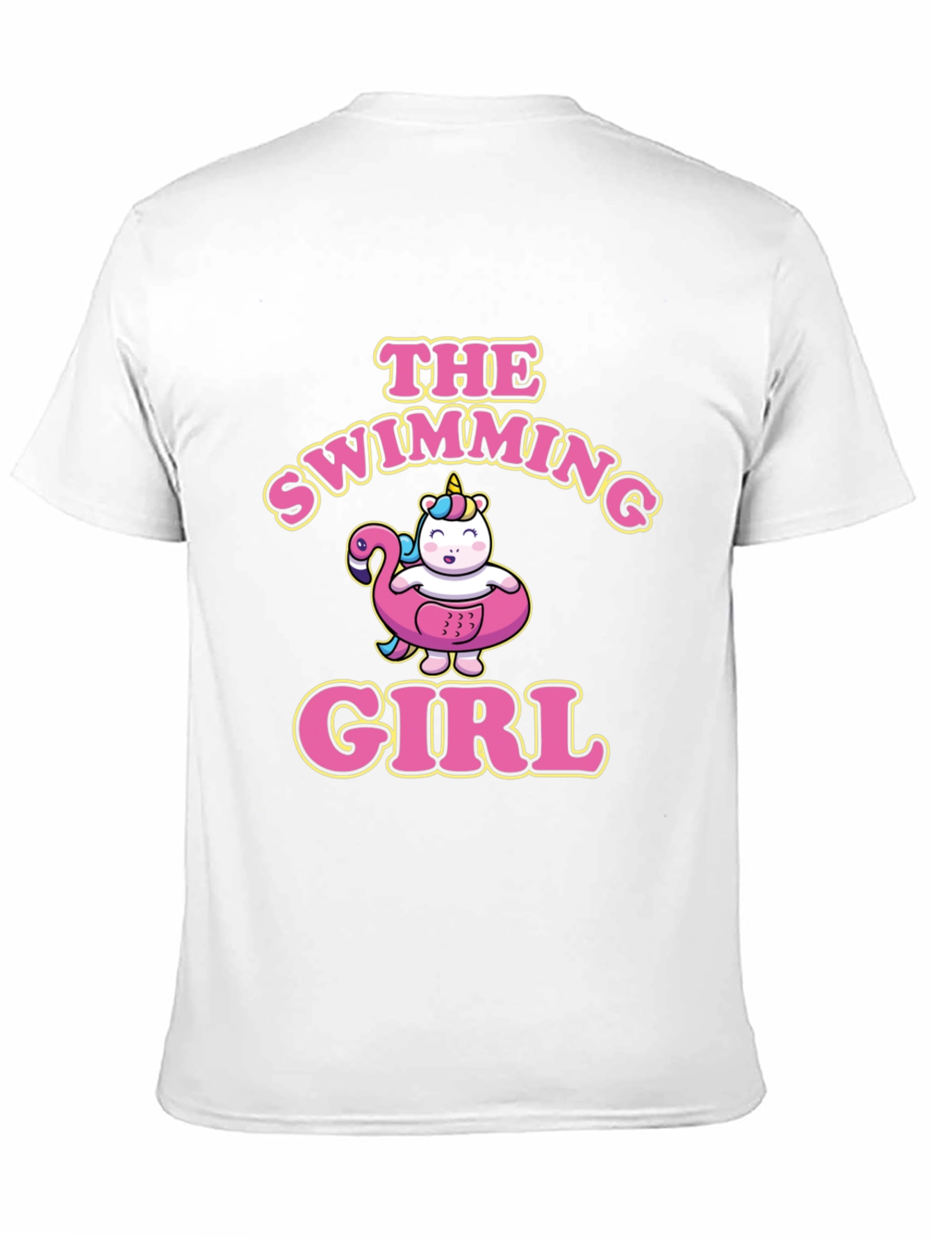 The Swimming Girl Black T-Shirt