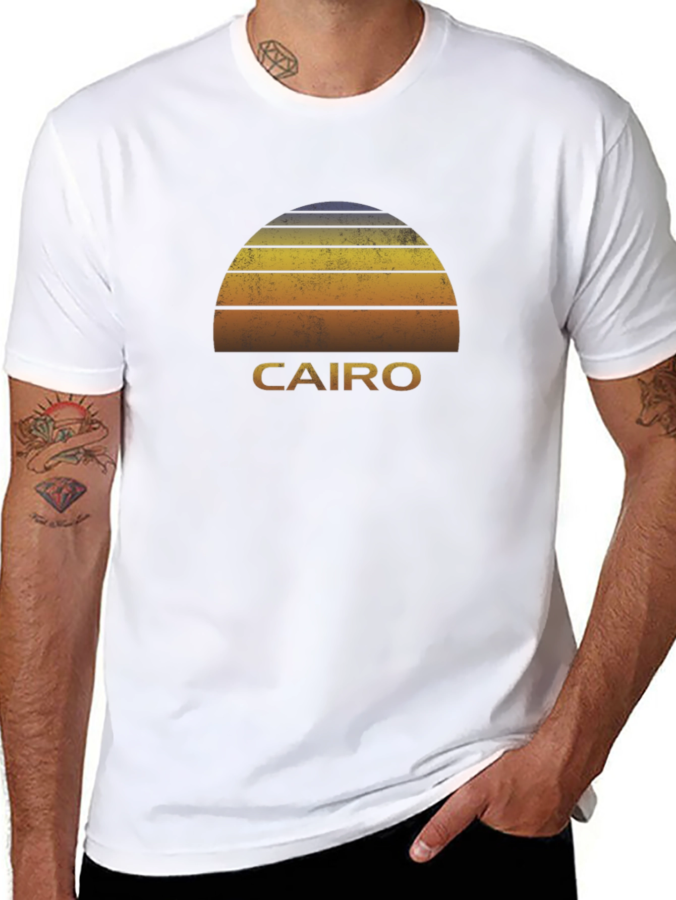 Cairo Sunset T-Shirt - Retro Egypt Tee