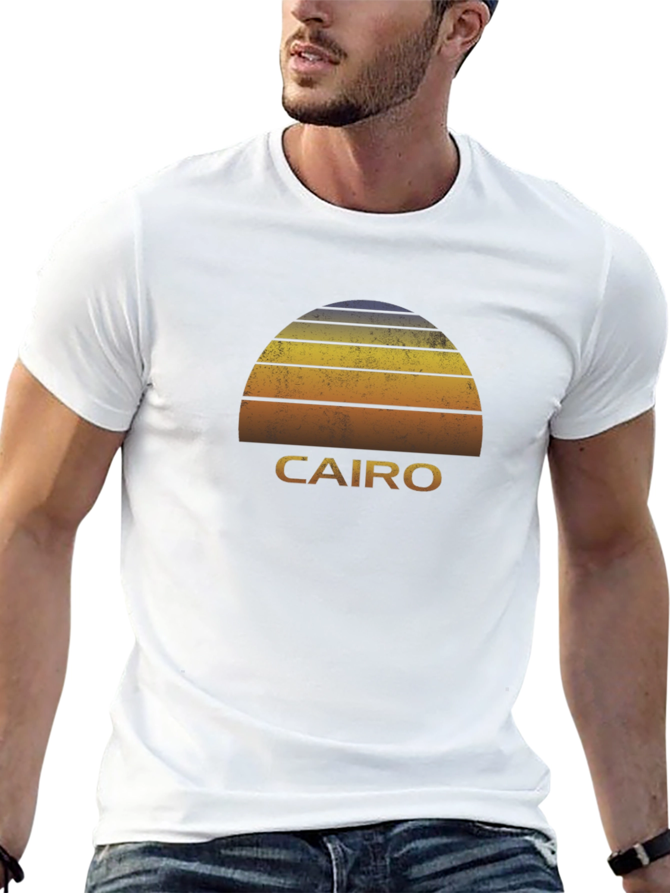 Cairo Sunset T-Shirt - Retro Egypt Tee