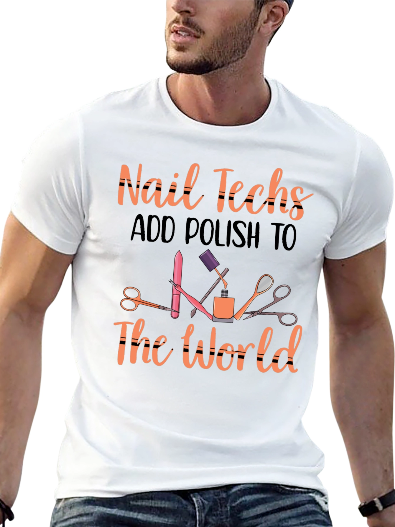 Nail Techs Add Polish to The World T-Shirt