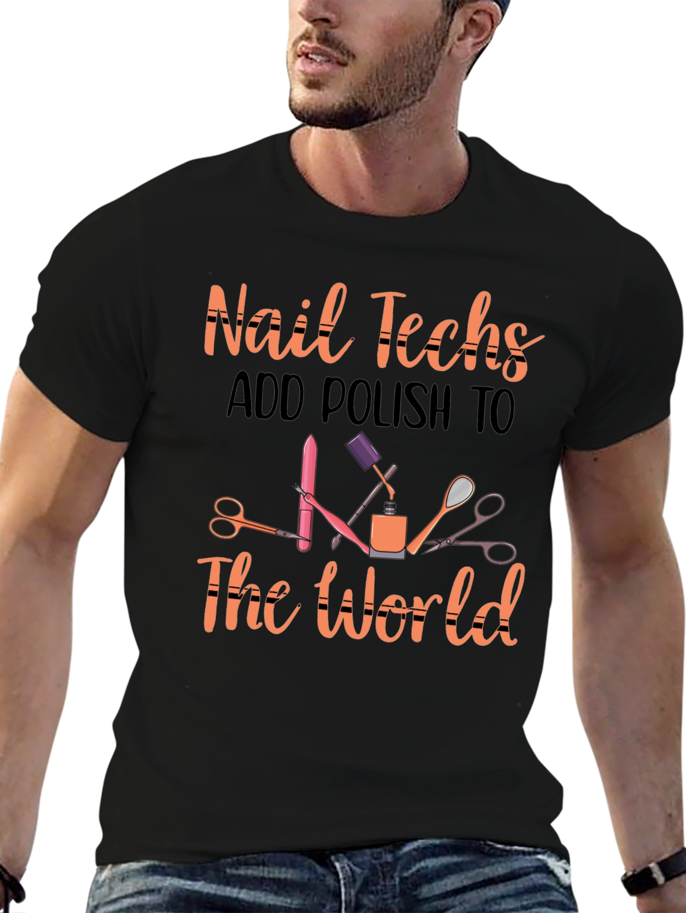 Nail Techs Add Polish to The World T-Shirt