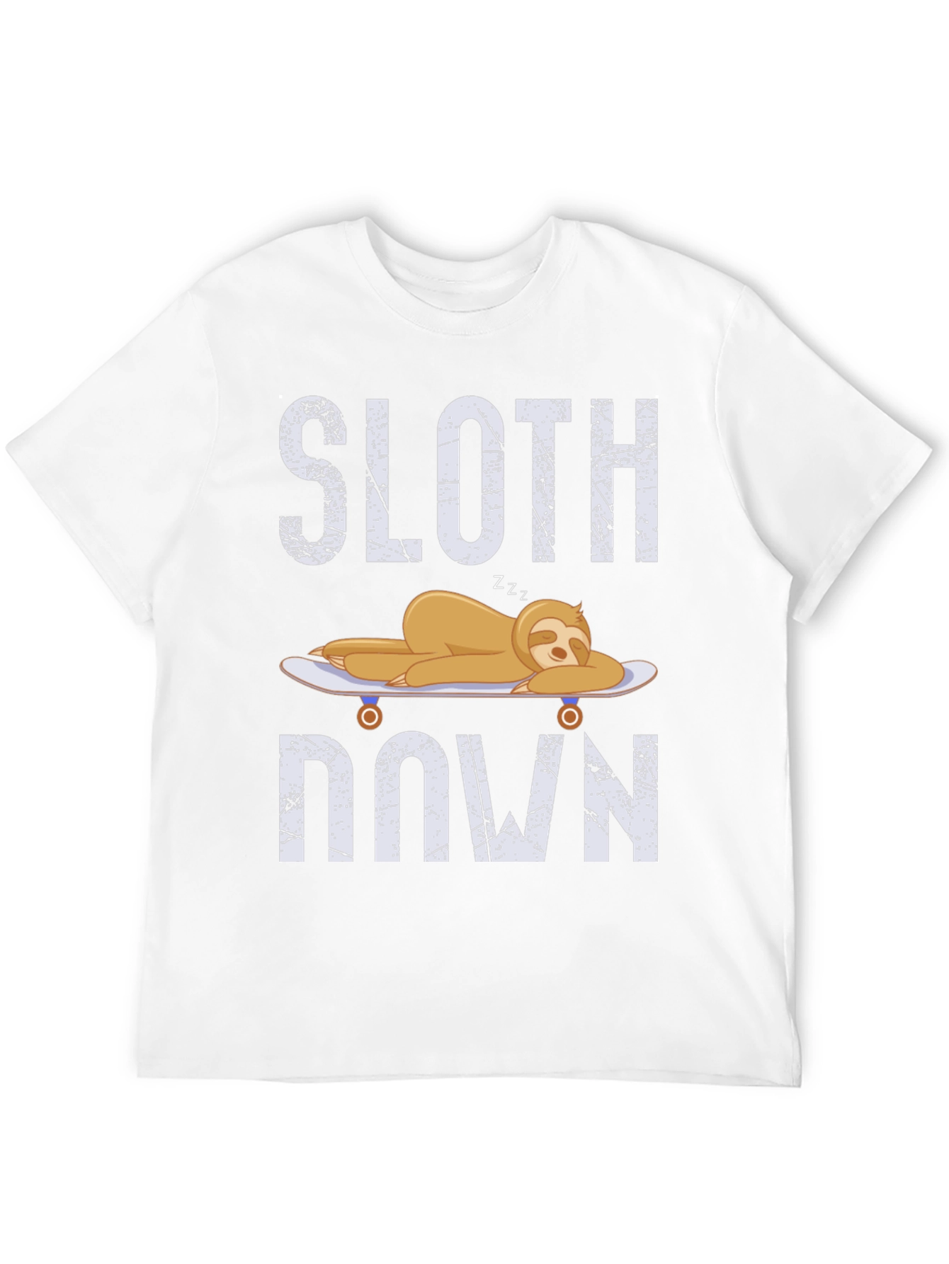 Sloth Down T-Shirt - Relaxed Lazy Graphic Tee