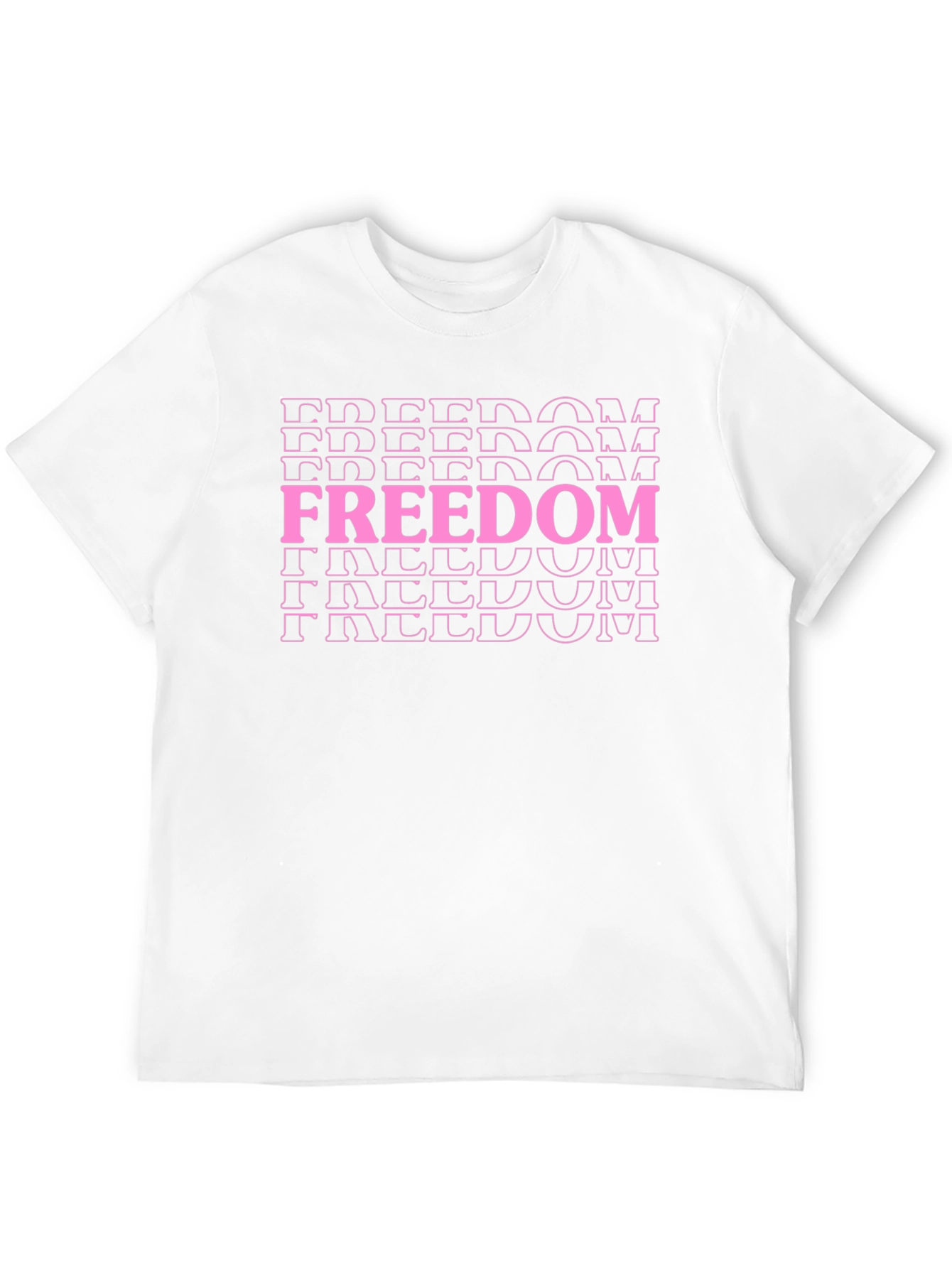 Freedom T-Shirt - Graphic Print Black Tee