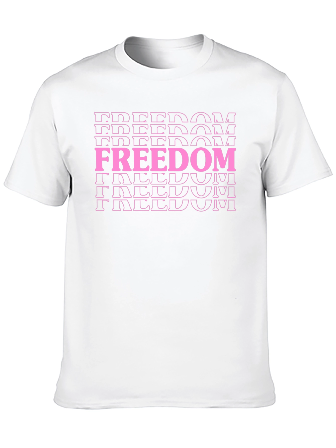 Freedom T-Shirt - Graphic Print Black Tee