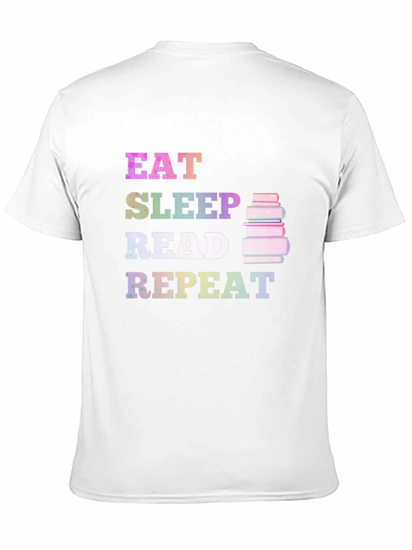 Eat Sleep Read Repeat Black Graphic Tee
