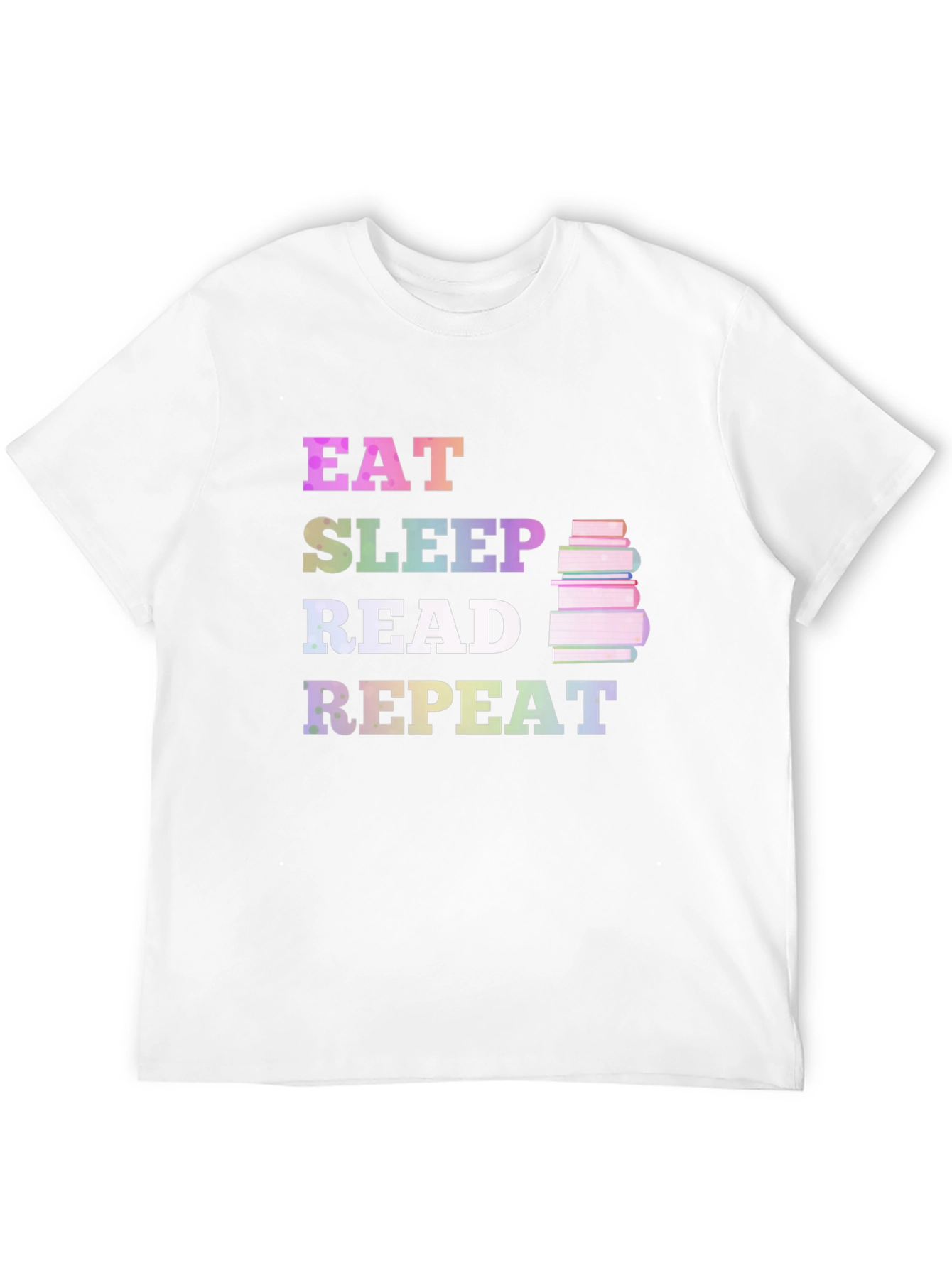 Eat Sleep Read Repeat Black Graphic Tee