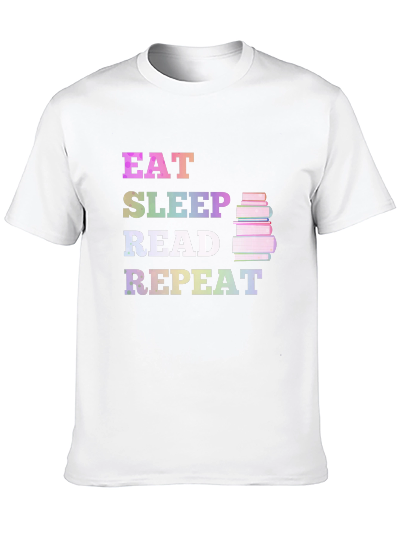 Eat Sleep Read Repeat Black Graphic Tee