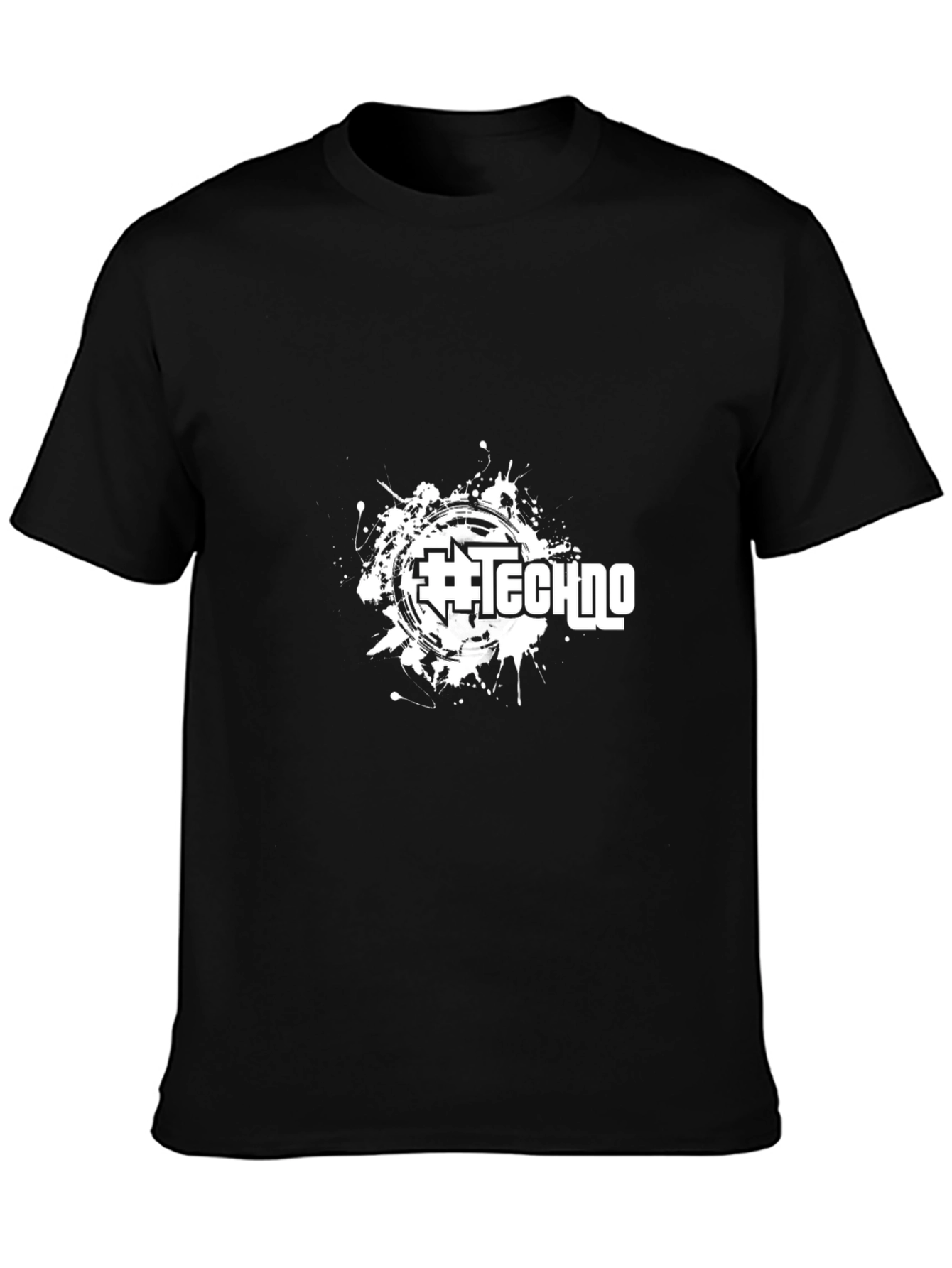 Techno Splash Black T-Shirt