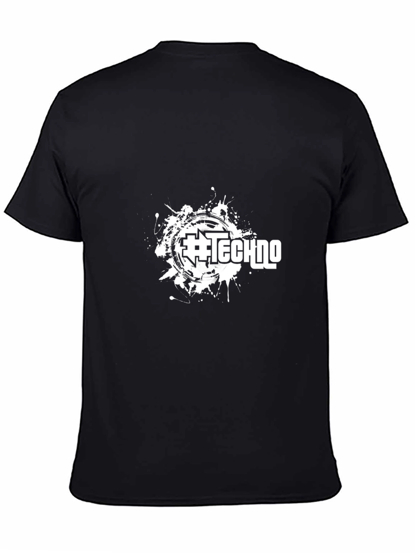 Techno Splash Black T-Shirt