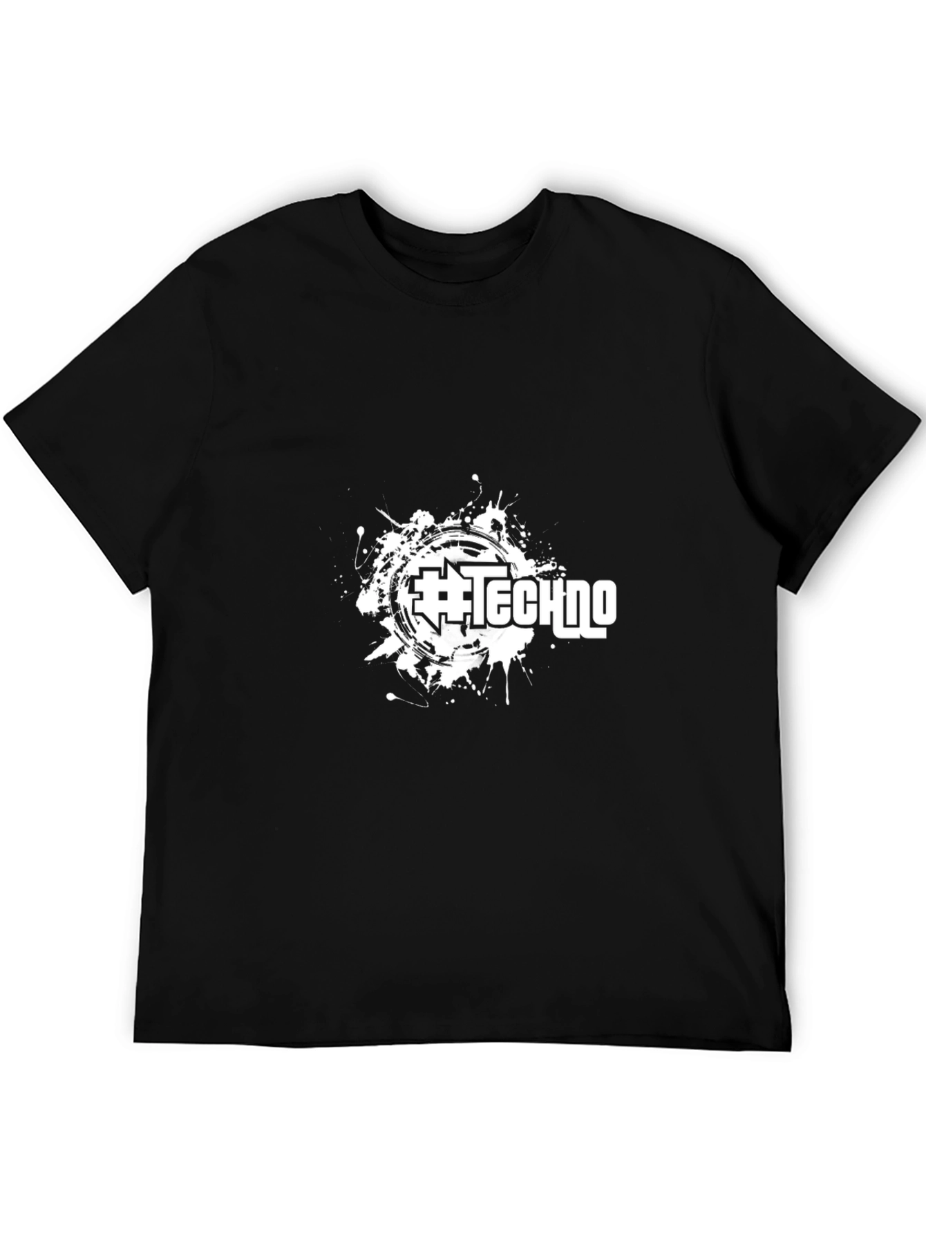 Techno Splash Black T-Shirt