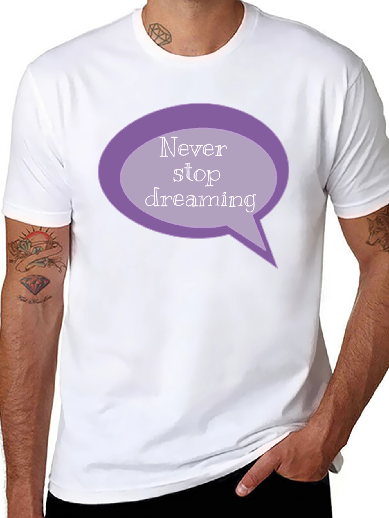 Dream Big T-Shirt - Never Stop Dreaming Design