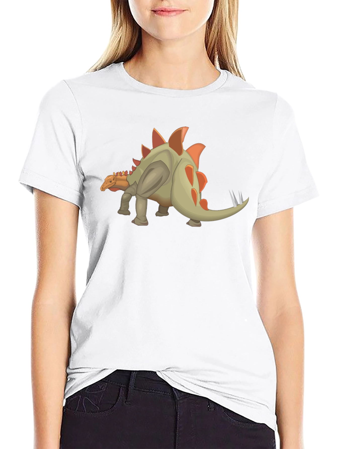 Stegosaurus Dinosaur Graphic T-Shirt