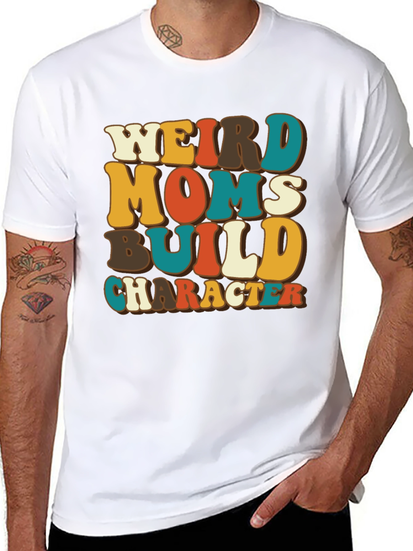 Weird Moms Build Character T-Shirt