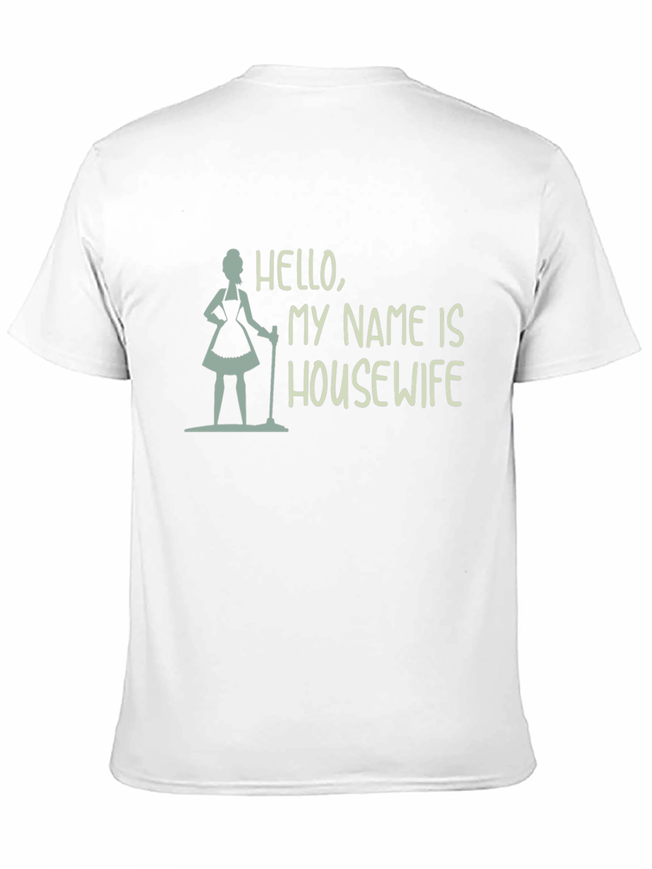Hello My Name Is Housewife Black Tee