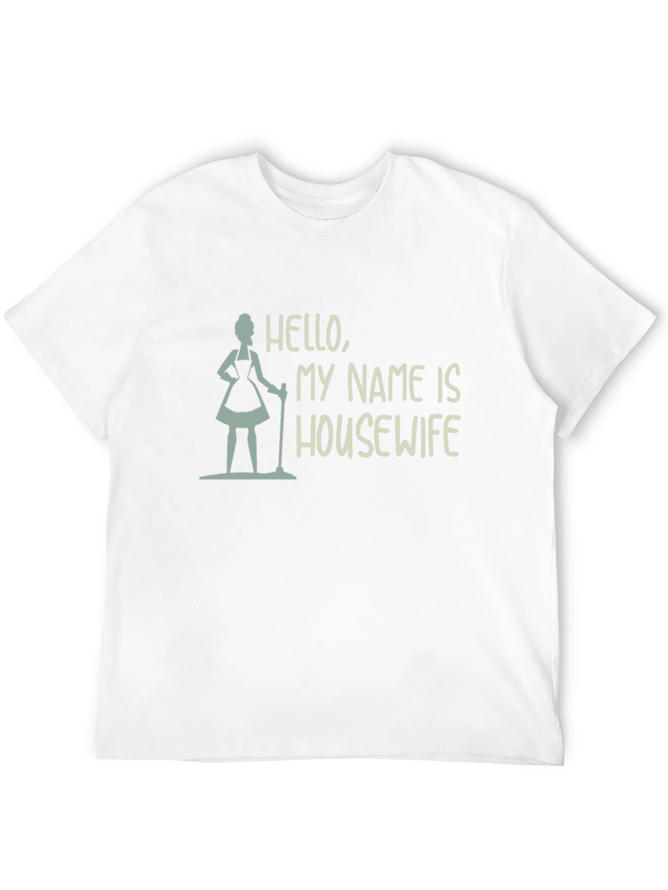Hello My Name Is Housewife Black Tee