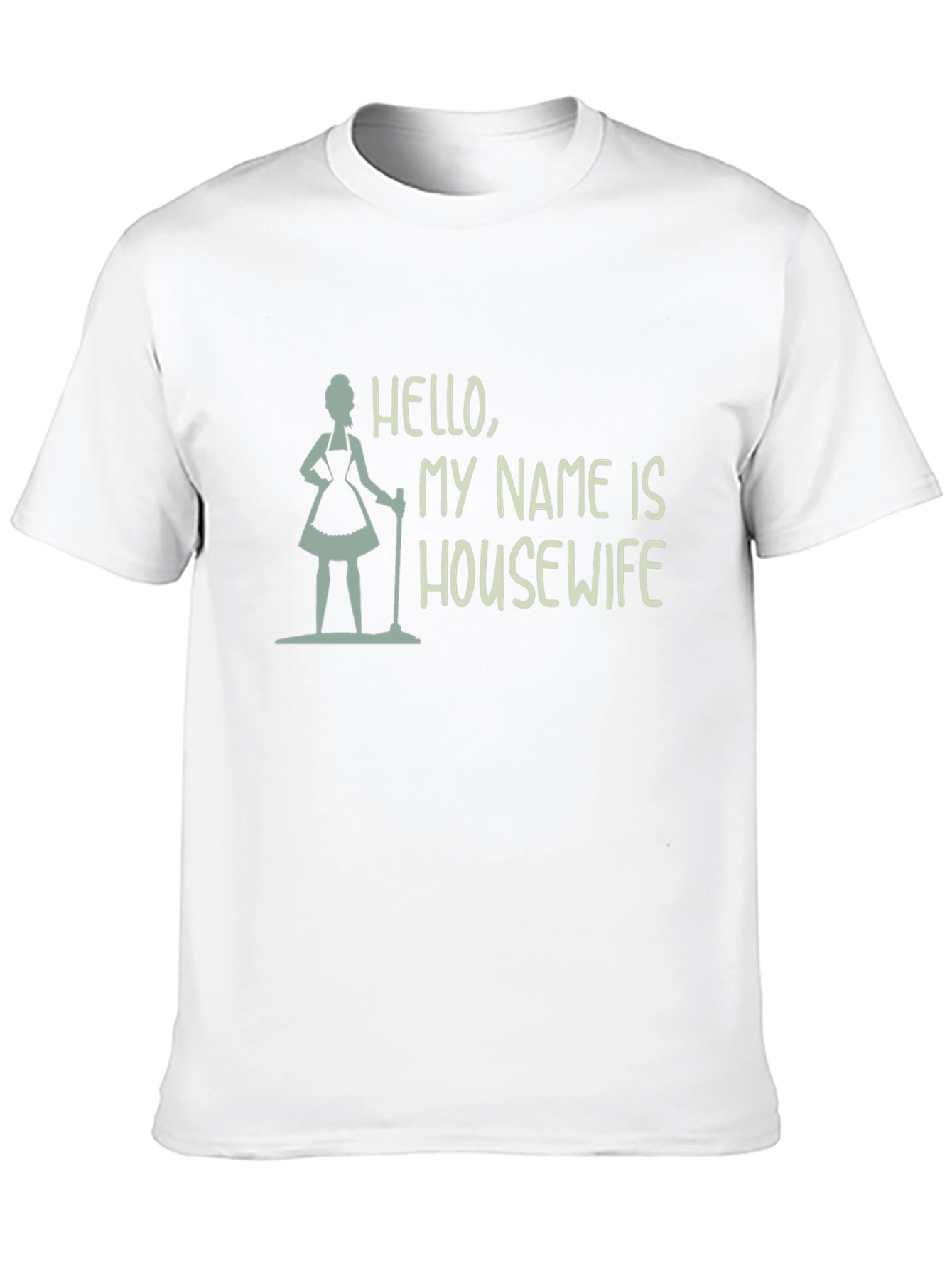 Hello My Name Is Housewife Black Tee