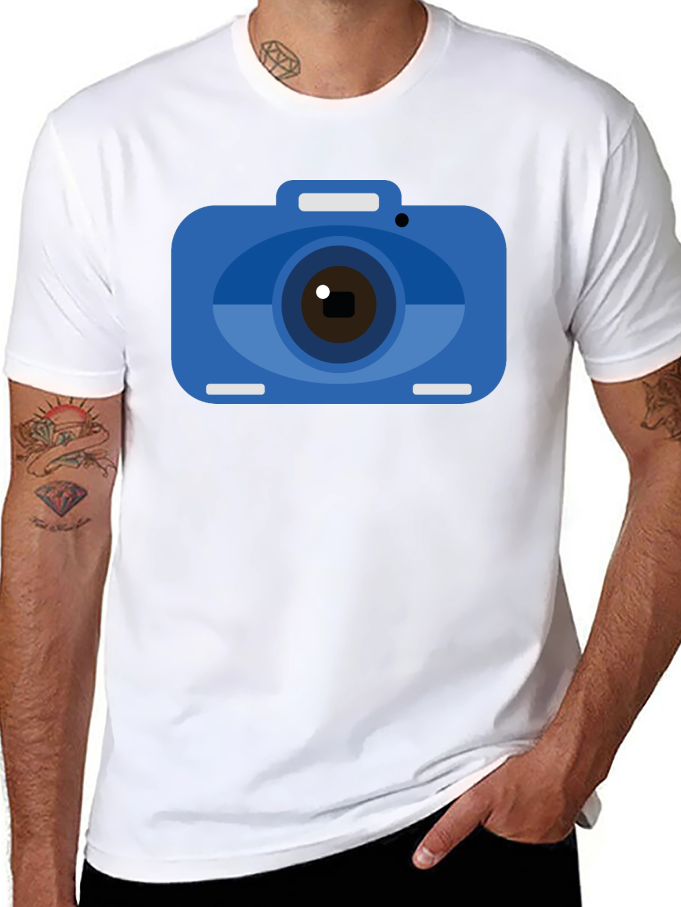 Camera Graphic Tee - Photographer Style Shirt