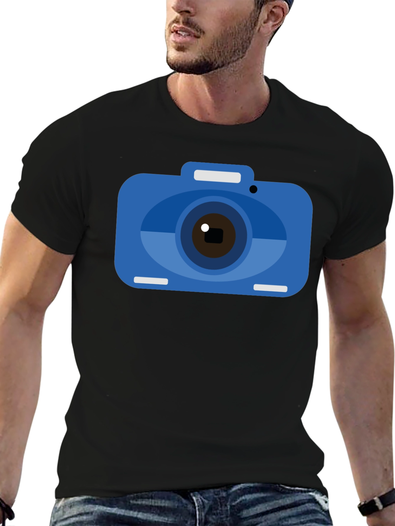 Camera Graphic Tee - Photographer Style Shirt