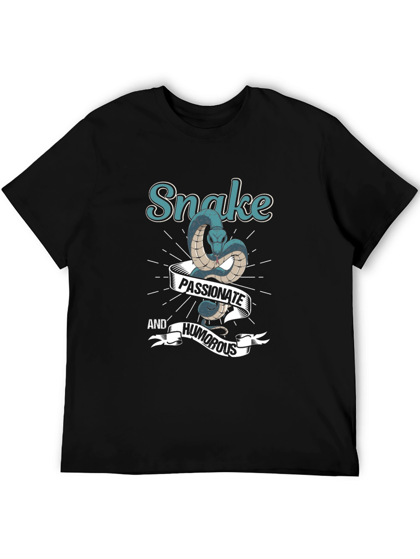 Snake Passionate and Humorous Graphic T-Shirt