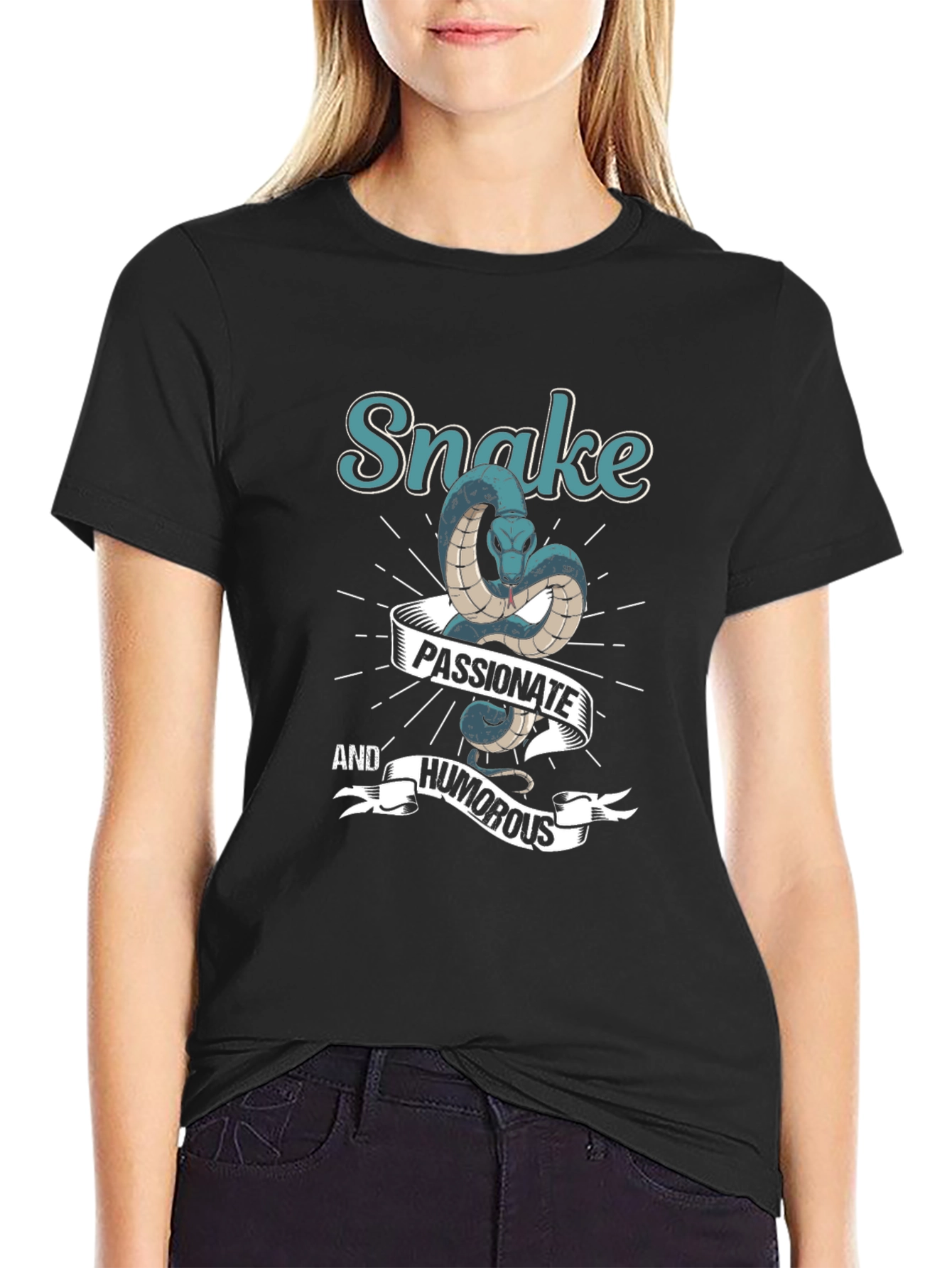 Snake Passionate and Humorous Graphic T-Shirt