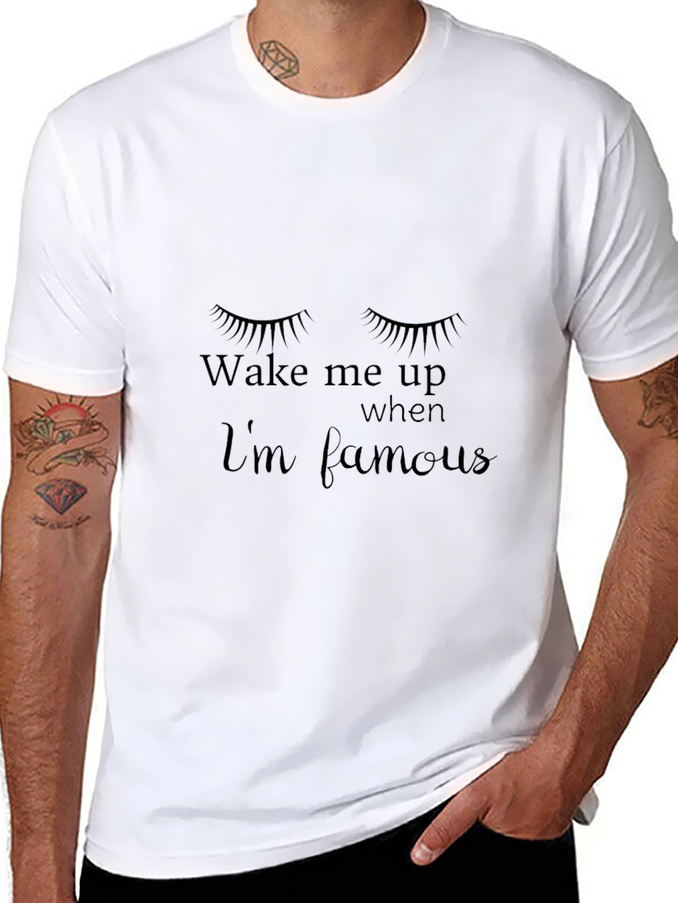 Wake Me Up When Im Famous Black Tee